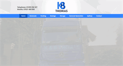 Desktop Screenshot of kandbthomas-removals.co.uk